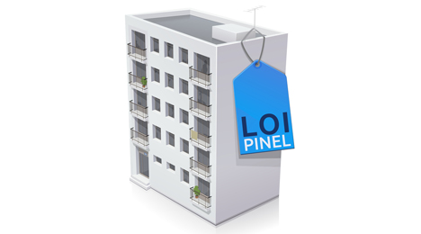 immeuble avec étiquette Loi Pinel