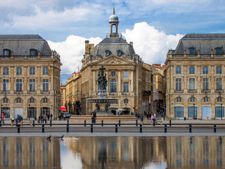photo de la place de la Bourse à Bordeaux