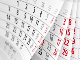 Calendrier des dates et délais pour les impôts