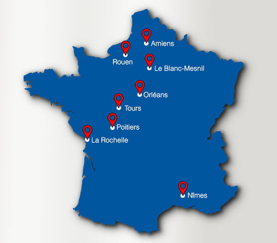 Carte de France des villes où investir en 2023