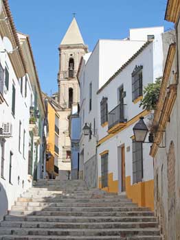Rue et façades à Jerez