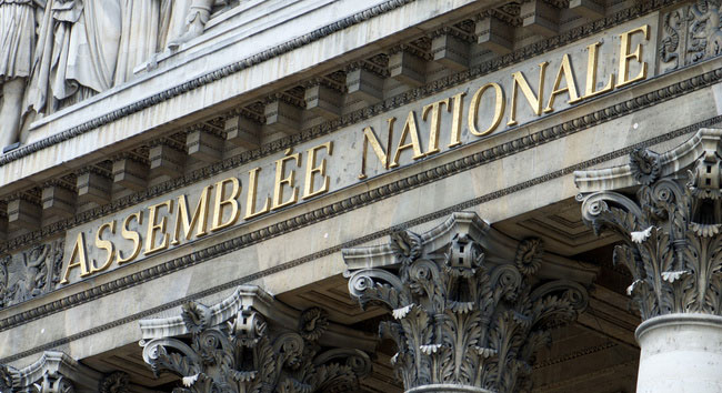 Fronton de l'Assemblée Nationale