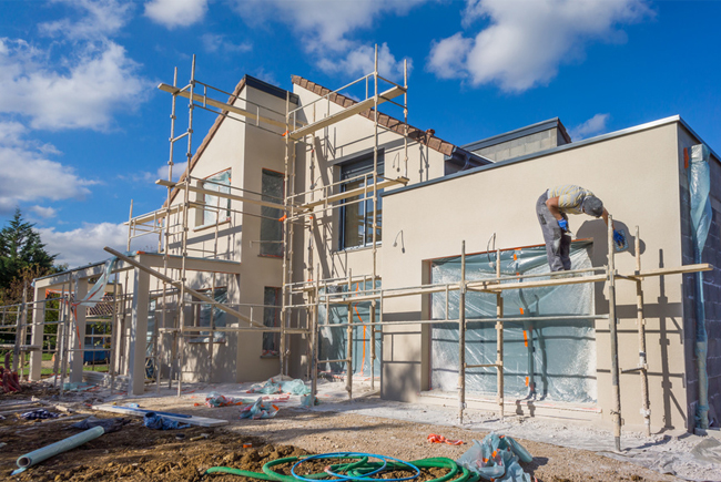 maison neuve en construction