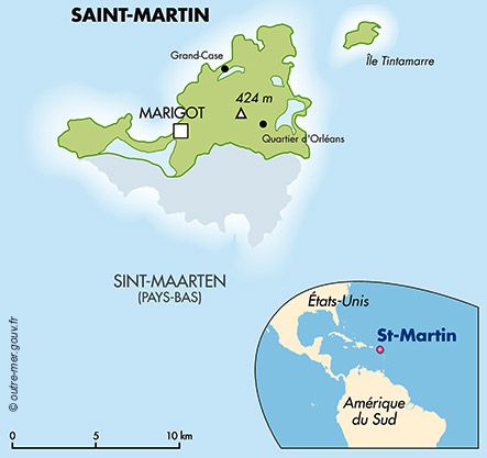 carte de Saint Martin