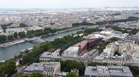 Vue aerienne de Paris