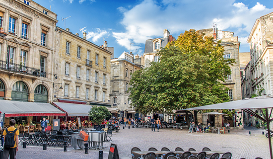 La place St-Pierre à Bordeaux