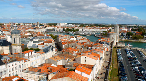 Vue des toits de La Rochelle