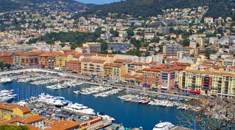 Vue du port de Nice