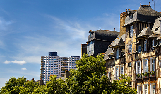 Bâtiments à Rennes