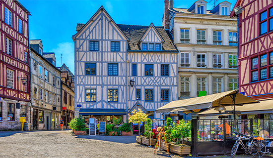 Une place à Rouen