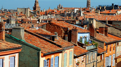 Vue des toits de Toulouse