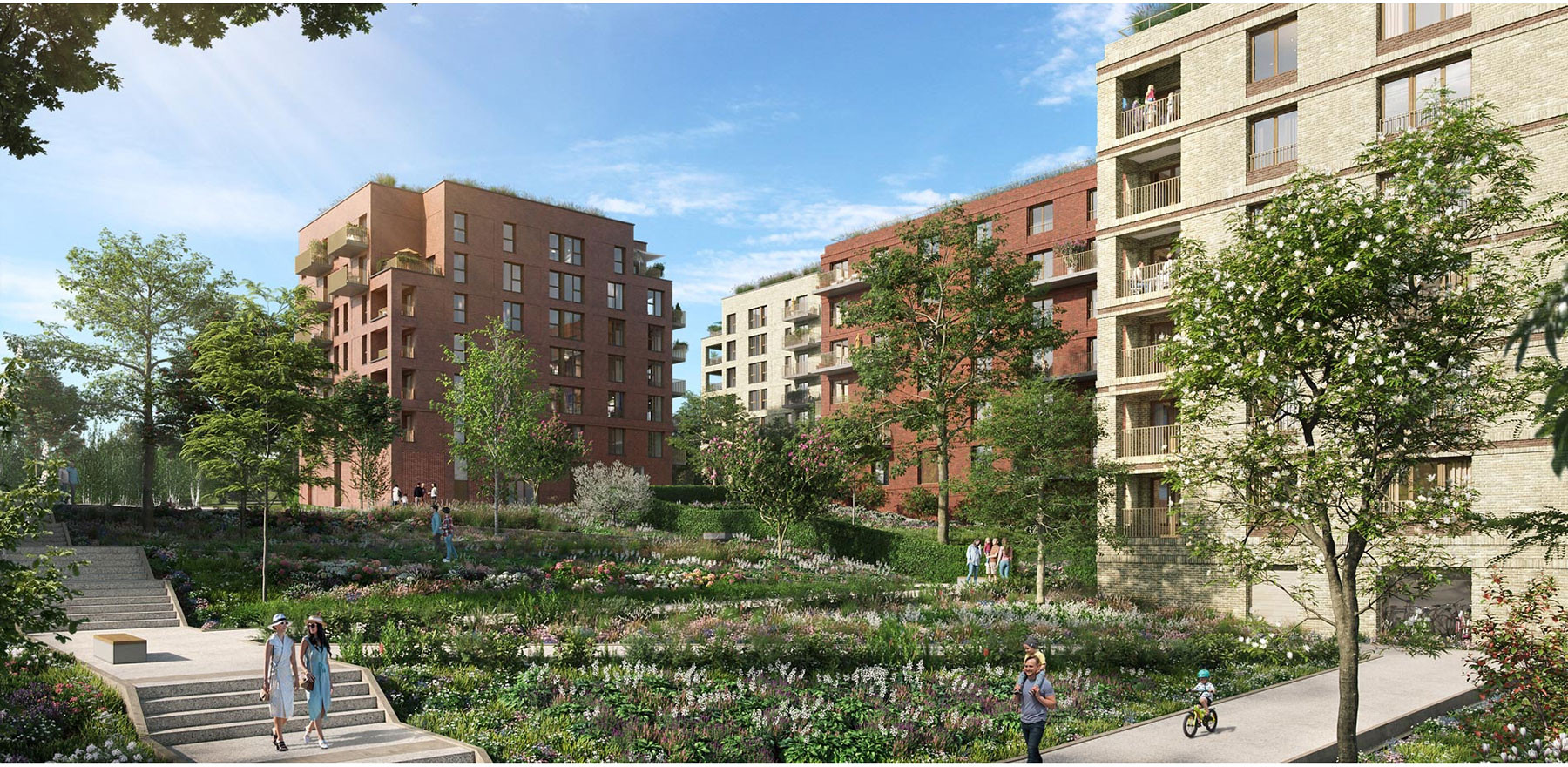 Le plan des appartements de Jardin Manifesto Dugny