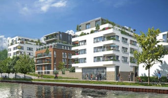 Bondy programme immobilier neuf &laquo; Vue Canal &raquo; en Loi Pinel 