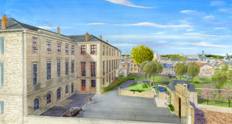Limoges programme immobilier &agrave; r&eacute;nover &laquo; L'Ecole du Pr&eacute;sidial &raquo; en Loi Malraux 