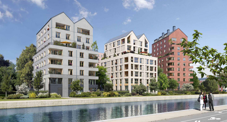 Bobigny programme immobilier neuf &laquo; Les Reflets de l'Ourcq &raquo; en Loi Pinel 