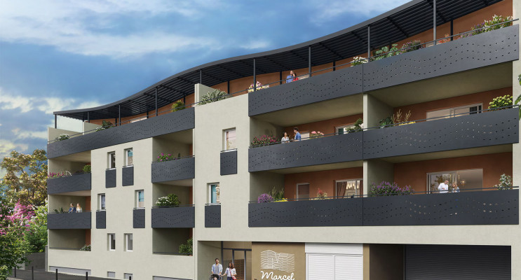 Nîmes programme immobilier neuf « Marcel Résidence » en Loi Pinel 