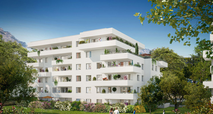 Meylan programme immobilier neuf &laquo; Le Domaine des Saules Blancs - B&acirc;t. K &raquo; en Loi Pinel 