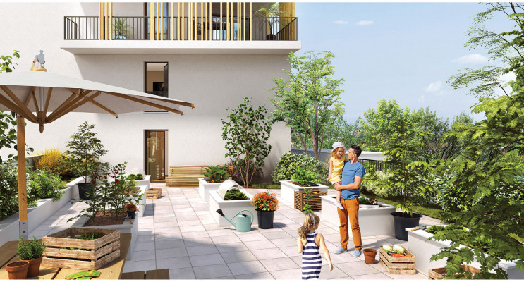 Villeurbanne programme immobilier neuf « L’Îlot Charmes - Nue Propriété » en Nue Propriété 