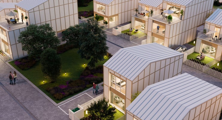 Dijon programme immobilier neuf &laquo; Belles Houses &raquo; en Loi Pinel 