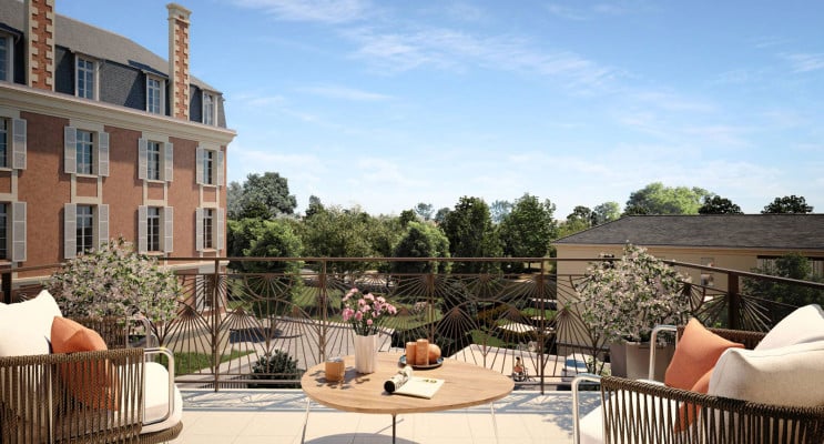 Bourges programme immobilier neuf &laquo; Jardins en Vogue &raquo; 